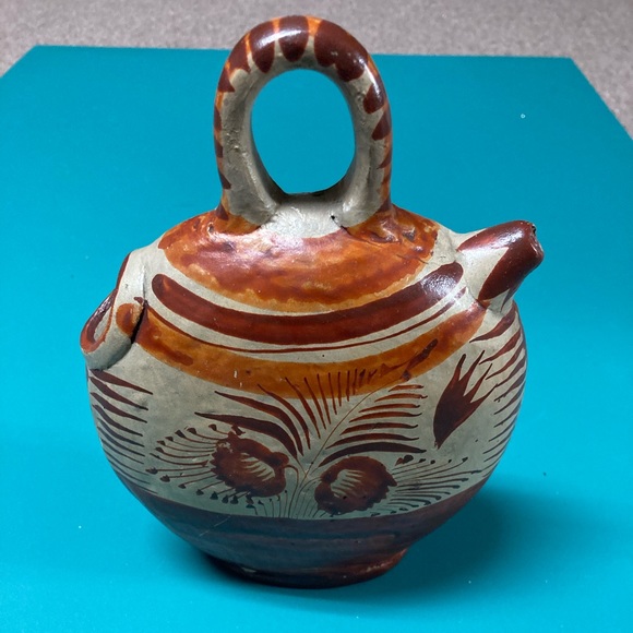 Vintage Mexican Pottery Water Pitcher - Picture 4 of 9
